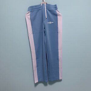 Amiri Elastic Drawstring Blue Casual Sports Straight Leg Pants